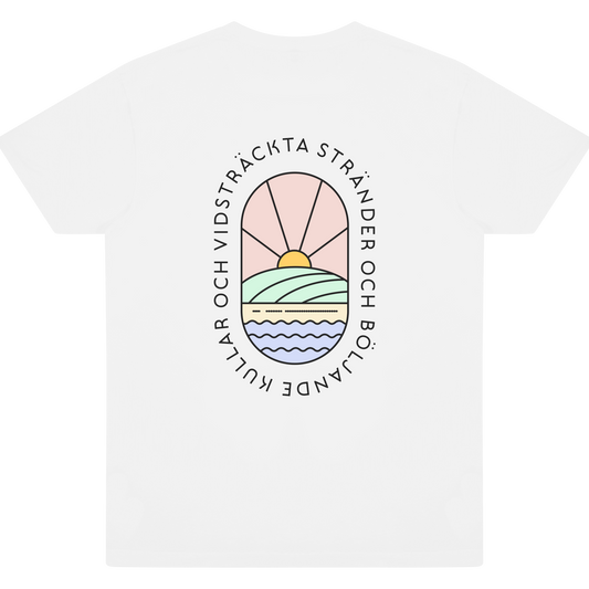 Hills and Sea - White