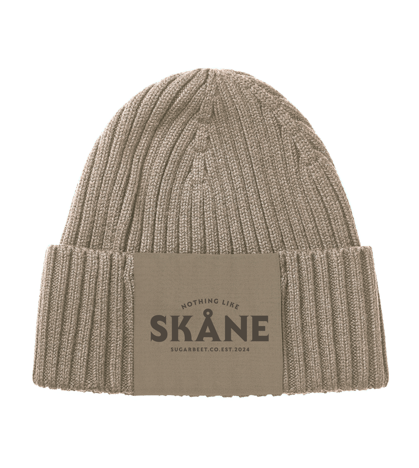 Knitted Beanie - Sandbeige