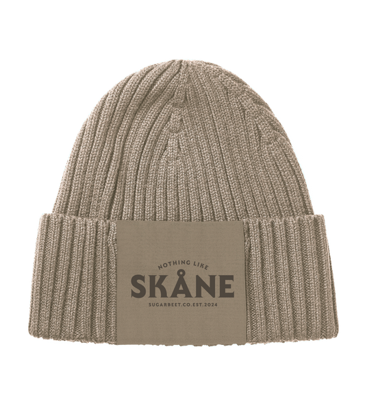 Knitted Beanie - Sandbeige