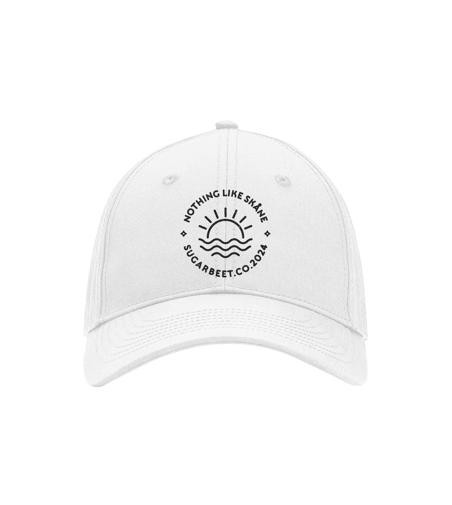 Capish Twill Baseball Cap - White